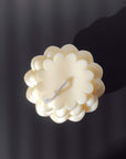 Overhead view of Reign, sculptural candle.